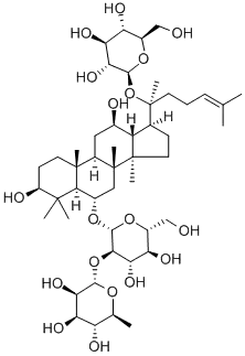 Molecular Structure of 51542-56-4 (Ginsenoside Re)